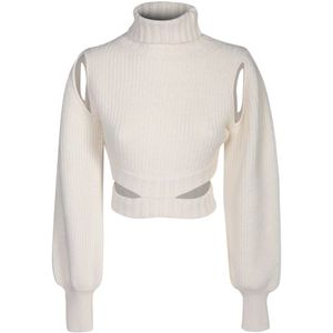 Andrea Adamo, Dames, Truien, Wit, Maat: M Wol,