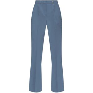 Versace, Dames, Broeken, Blauw, Maat: M Wol,
