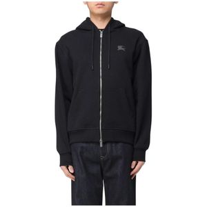 Burberry, Heren, Sweatshirts & Hoodies, Zwart, Maat: M Katoen,