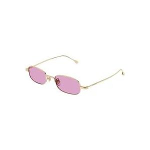 Gucci Goud Roze Zonnebril Gg1648S , Yellow , Dames , Maat: 45 MM