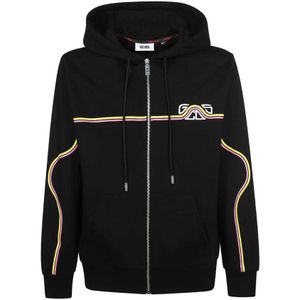Gcds, Heren, Sweatshirts & Hoodies, Zwart, Maat: L Katoen,