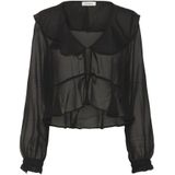 Soaked in Luxury - Sljatessan Blouse Ls - Blouse - Zwart - 100% Polyester