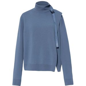 Fendi, Dames, Truien, Blauw, Maat: XS Wol,