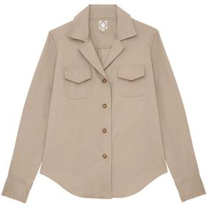 Ines de la Fressange Paris, Dames, Blouses & Shirts, Beige, Maat: XS Katoen,
