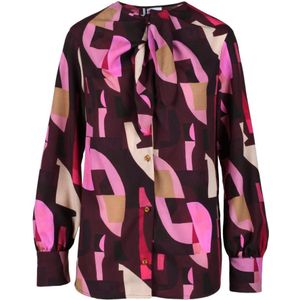 Marella, Dames, Blouses & Shirts, Veelkleurig, Maat: M Poliester,