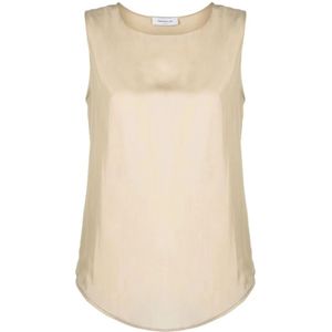 Fabiana Filippi, Dames, Tops, Beige, Maat: XS Zijde,