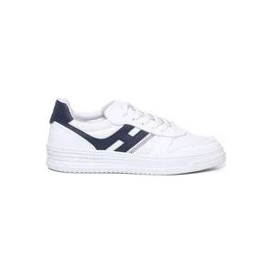 Hogan Vintage Stijl Sneakers Wit Blauw , White , Heren , Maat: 40 EU