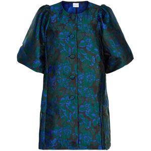 IN Front, Dames, Jurken, Groen, Maat: L Poliester,