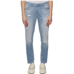 Dondup, Heren, Jeans, Blauw, Maat: W30 Denim,