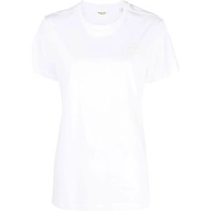 Marant étoile, Dames, Tops, Wit, Maat: M Katoen,
