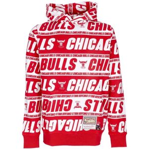 Mitchell & Ness - Chicago Bulls Hoodie Hardwood Classics - Rood - Heren