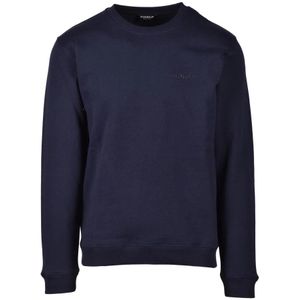 Dondup, Heren, Sweatshirts & Hoodies, Blauw, Maat: M Katoen,