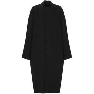 Rick Owens, Dames, Mantels, Zwart, Maat: S Wol,