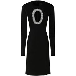 Givenchy, Dames, Jurken, Zwart, Maat: S Viscose,