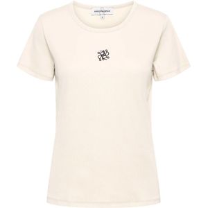 &Co Woman, Dames, Tops, Beige, Maat: 2XL Katoen,