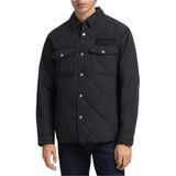 Replay - Regular-fit Gekreukelde Jas - Zwart - Katoen