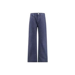 Balmain Blauwe Jeans met knoopsluiting , Blue , Heren , Maat: W31