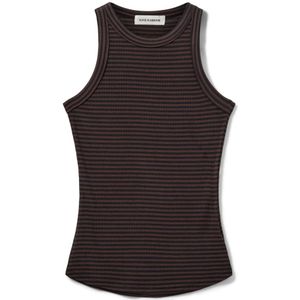 Sofie Schnoor - Tanktop - Gestreept Legergroen - Aansluitend Ontwerp