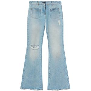 Palm Angels, Dames, Jeans, Blauw, Maat: W28 Katoen,