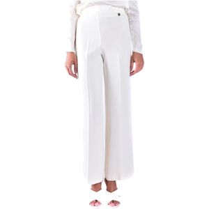 Twinset, Dames, Broeken, Wit, Maat: XS Viscose,
