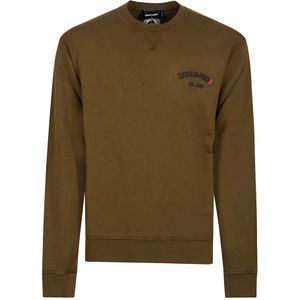 Dsquared2, Heren, Sweatshirts & Hoodies, Groen, Maat: XL