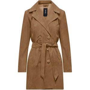 BomBoogie, Dames, Mantels, Bruin, Maat: XL Leer,