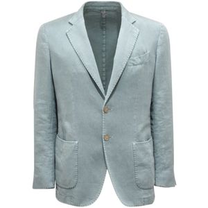 Santaniello, Heren, Jassen, Blauw, Maat: M Katoen,