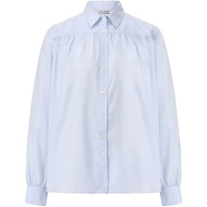 Caliban, Dames, Blouses & Shirts, Blauw, Maat: L Katoen,