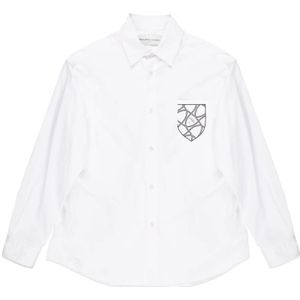 Philippe Model, Heren, Overhemden, Wit, Maat: M Katoen,