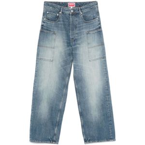 Kenzo, Heren, Jeans, Blauw, Maat: W34 Denim,