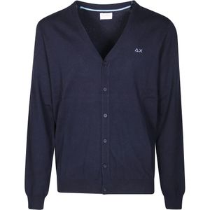 Sun68, Heren, Truien, Blauw, Maat: M