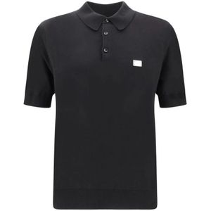 Dolce & Gabbana, Heren, Tops, Zwart, Maat: M Katoen,