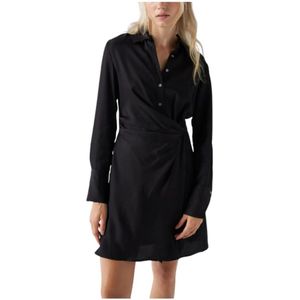 Salsa, Dames, Jurken, Zwart, Maat: XS Leer,