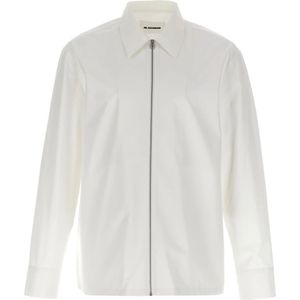 Jil Sander, Heren, Jassen, Wit, Maat: L Katoen,