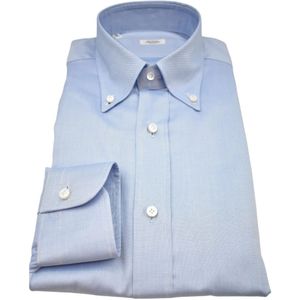Barba, Heren, Overhemden, Blauw, Maat: 4XL