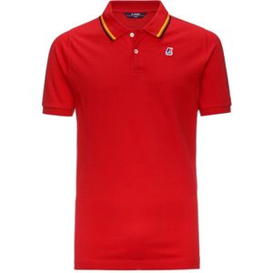 K-Way, Heren, Tops, Rood, Maat: S Katoen,