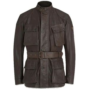 Belstaff, Heren, Jassen, Bruin, Maat: M Katoen,