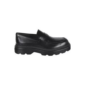 Tod's Zwarte Leren Loafers voor Mannen , Black , Heren , Maat: 42 1/2 EU