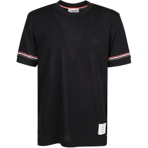 Thom Browne, Heren, Tops, Zwart, Maat: XL Katoen,