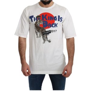 Dolce & Gabbana, Heren, Tops, Wit, Maat: S Katoen,