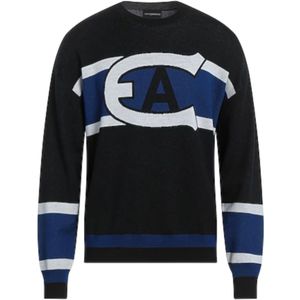 Emporio Armani, Heren, Truien, Zwart, Maat: L