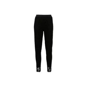 Twinset Zwarte Kant Leggings , Black , Dames , Maat: S