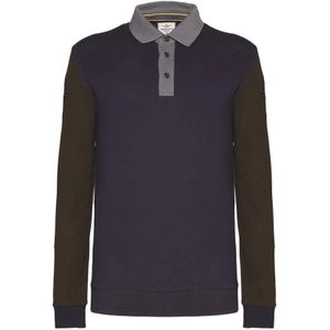 Aeronautica Militare, Heren, Tops, Blauw, Maat: M Katoen,