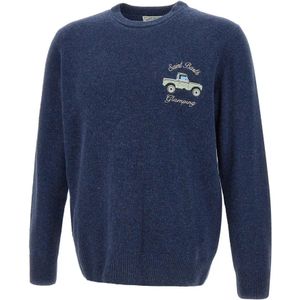 MC2 Saint Barth, Heren, Truien, Blauw, Maat: L Wol,
