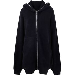 Rick Owens, Heren, Sweatshirts & Hoodies, Zwart, Maat: M