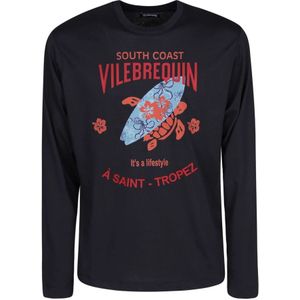 Vilebrequin, Heren, Tops, Blauw, Maat: 2XL Katoen,