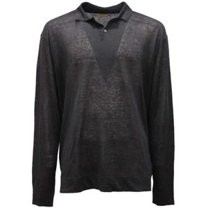 Ballantyne, Heren, Truien, Zwart, Maat: M Linnen,