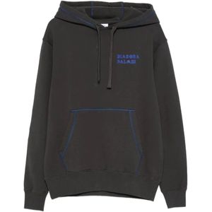 Diadora, Heren, Sweatshirts & Hoodies, Zwart, Maat: S Katoen,