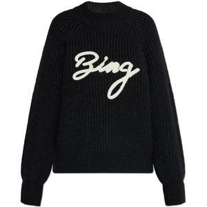 Anine Bing, Dames, Truien, Zwart, Maat: L Wol,