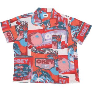 Obey, Heren, Overhemden, Veelkleurig, Maat: M Viscose,